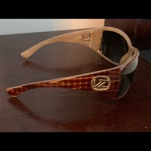 Brown von zipper sunglasses